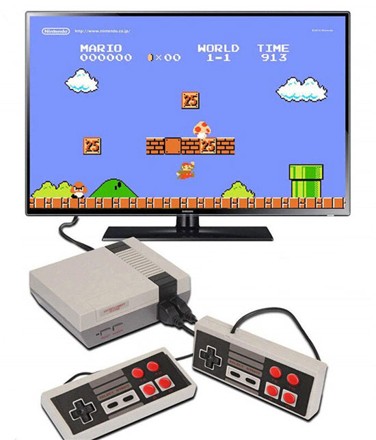 RetroGaming Console Collegata alla TV